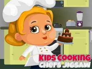 Rompecabezas de chefs de cocina para niños